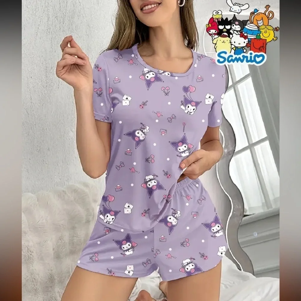 Kuromi Lavender Purple Pajama Set – Women’s Size Large